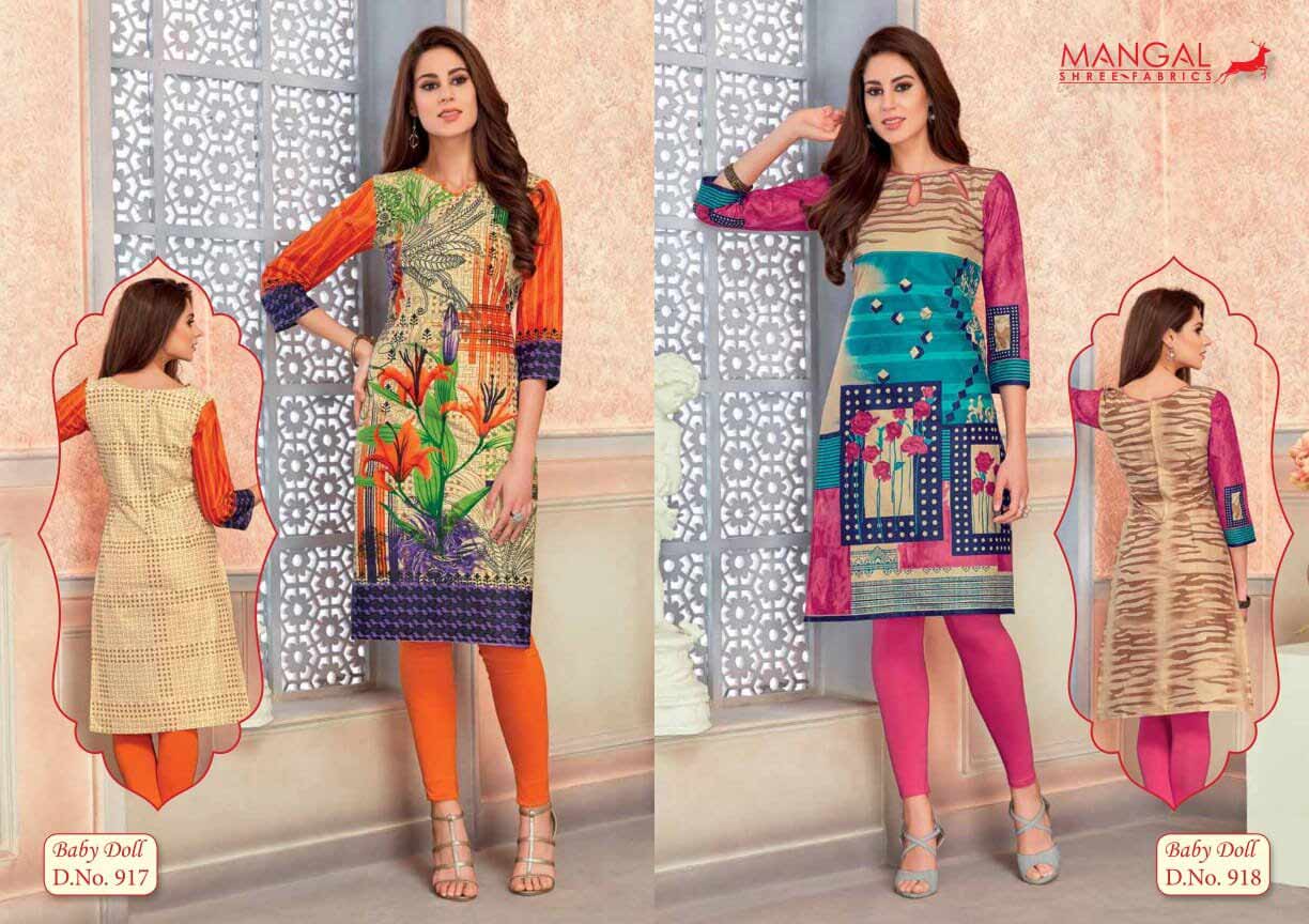 Baby Doll Vol-9 Mangal Shree Cotton Kurti Sets Baby Doll Vol-9 Mangal Shree Cotton Kurti Sets